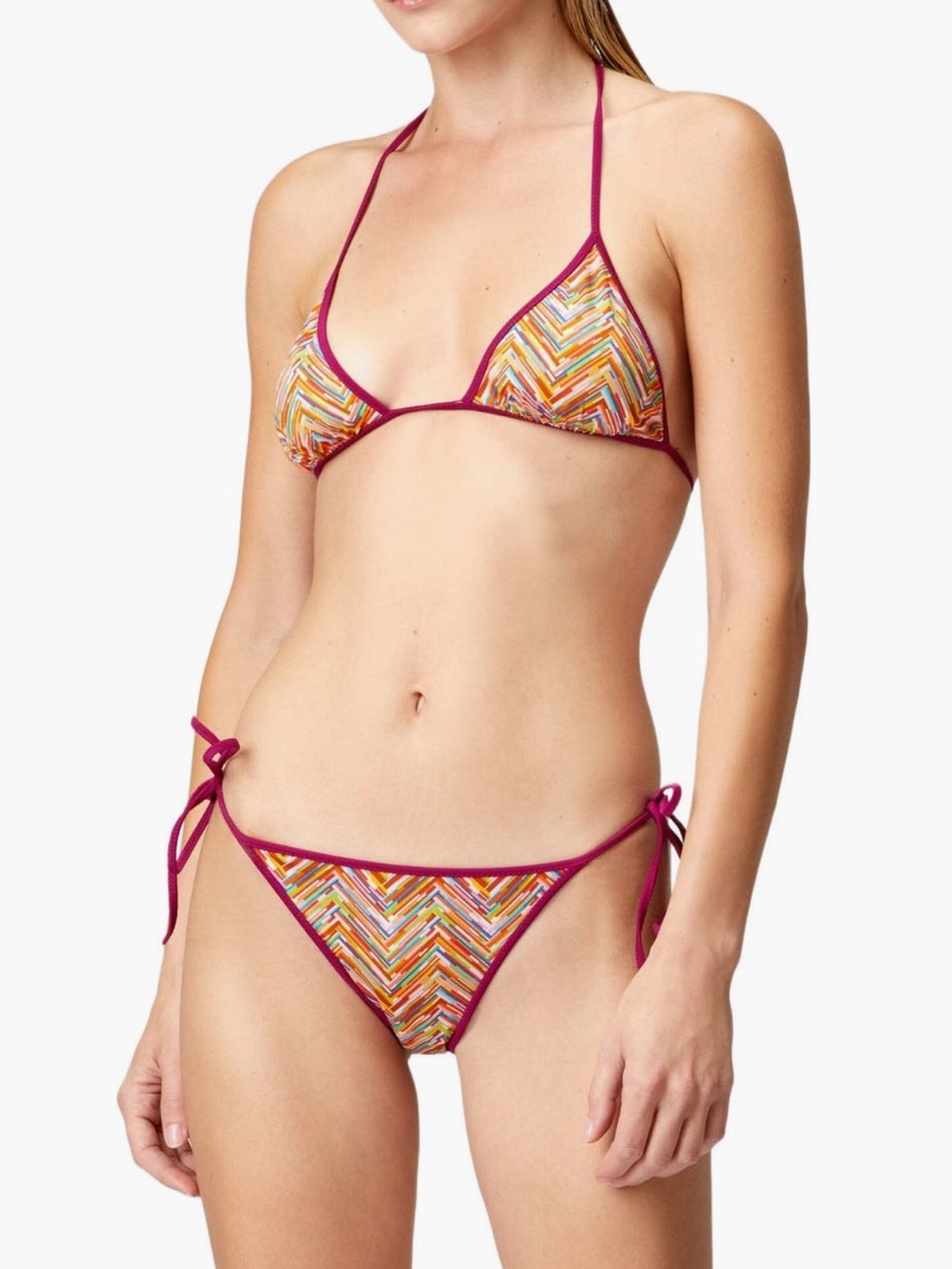 Missoni Reversible Zig Zag Triangle Bikini NEW